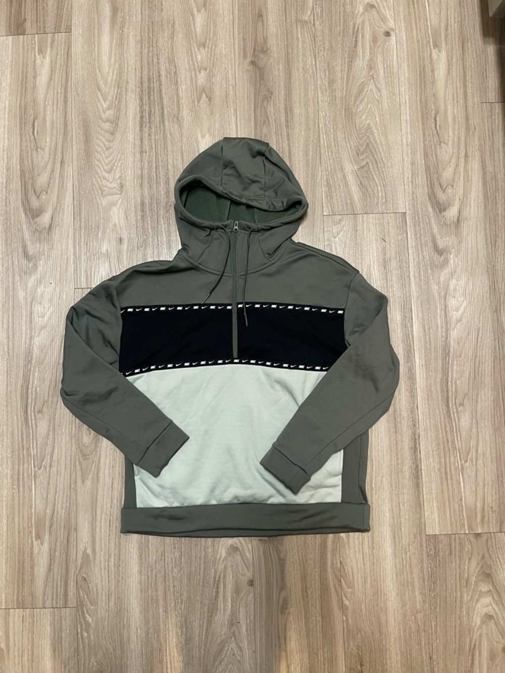 Nike Olive Green Fleece Hoodie